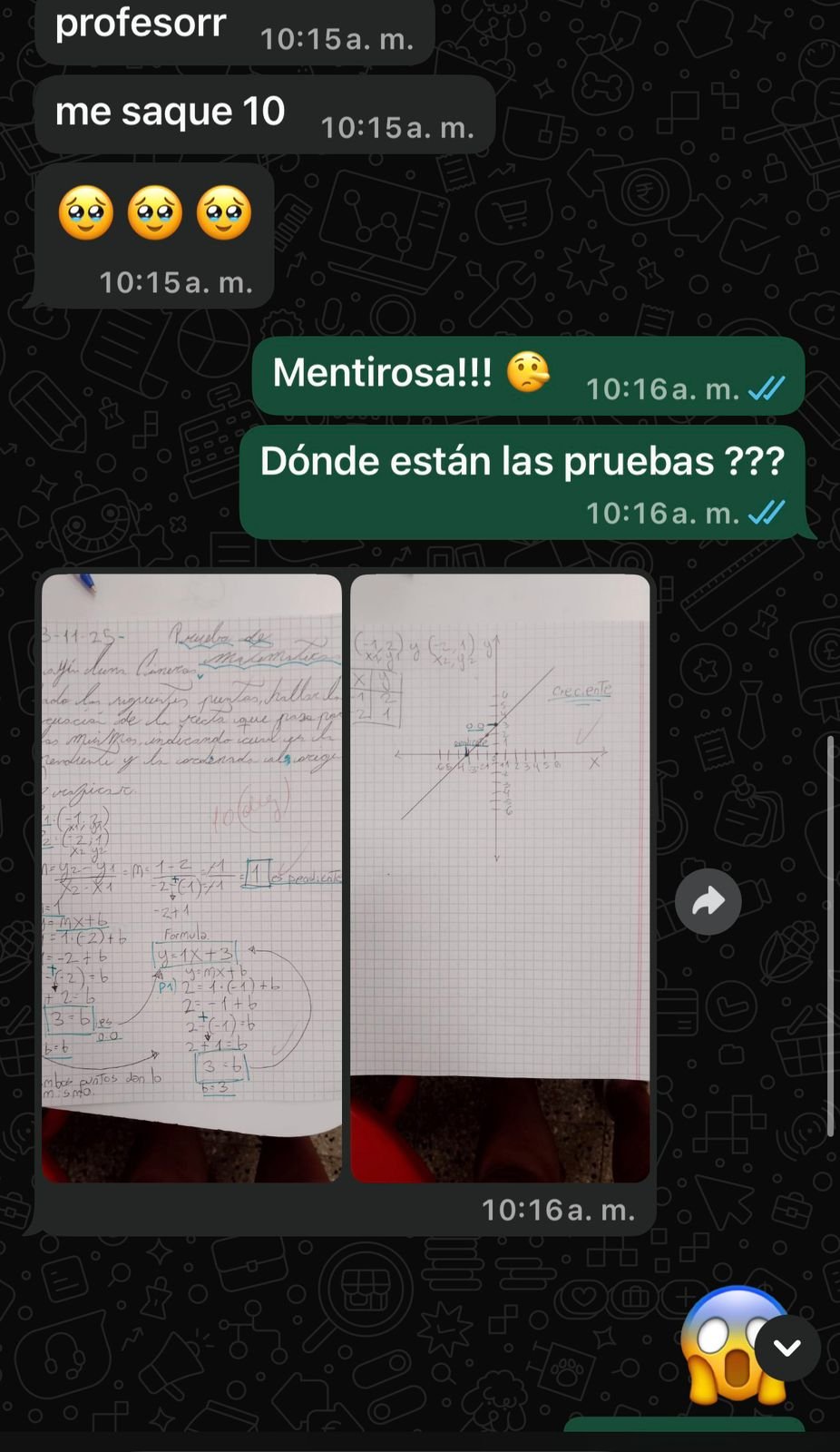Alumno comparte una excelente nota